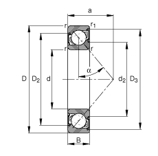 ǽ|S 7302-B-2RS-TVP, (j) DIN 628-1 (bio)(zhn)Ҫߴ|  = 40ɂ(c)ܷ