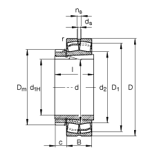 {ĝLS 23136-E1-K-TVPB + H3136,  DIN 635-2 ˜ʵҪߴ, F׺;o